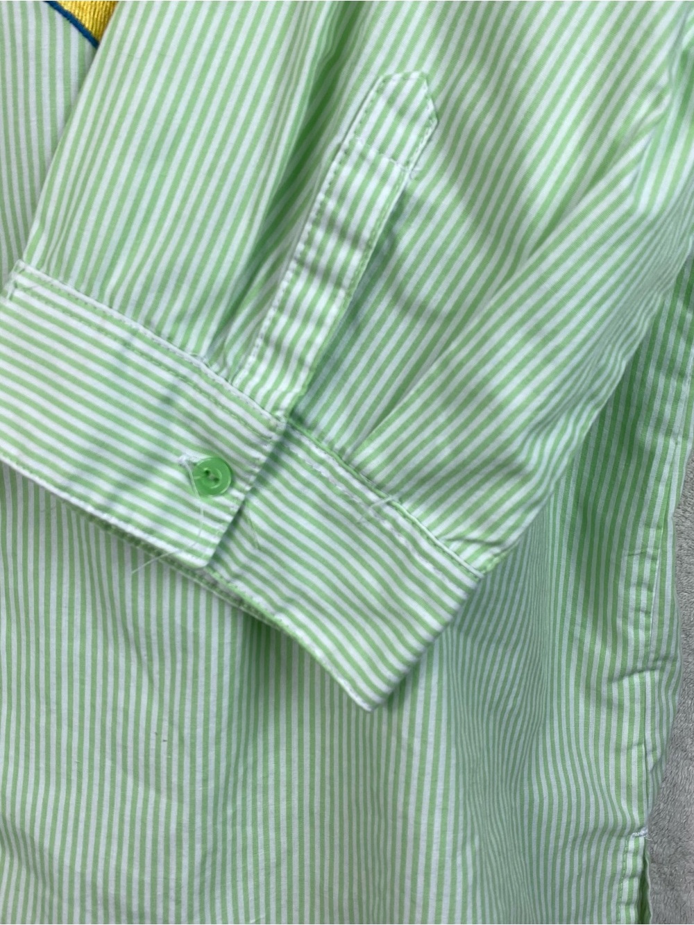 Breckenridge Plus 1X Green 3/4 Sleeve Button Down Shirt Flip Flop Embroidered - Picture 8 of 14